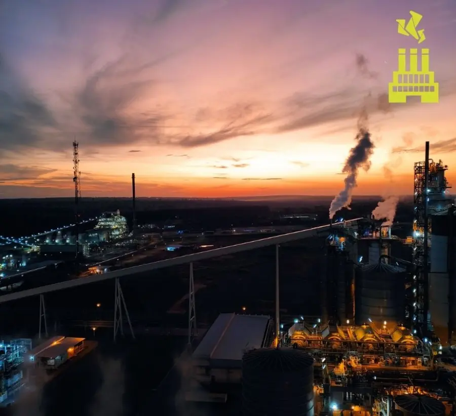 Monitoramento de gases de celulose – planta industrial de celulose e papel